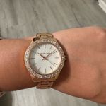Michael Kors Liliane Pavé Rose-Gold Tone Watch For Women Photo 6