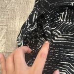 Stitch & Feather Abstract Print Jumpsuit Womens Size Medium Black Pockets Photo 4