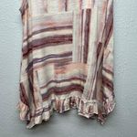 cupio Artsy Painter Ruffle Tank Top Womens Medium Preppy Minimalist Beachy Flowy Photo 3