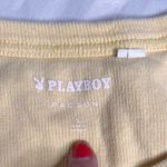 Playboy Pacsun  croped yellow tee size small Photo 4