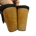 Veronica Beard NWOT, Dacey Black Suede Wooden Platform Clog, Gold Studs, Sz 6.5 Photo 10