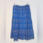 Cartolina Selena Blue Royal Azure Gold Eyelet Midi Skirt Size L NWT Size L Photo 14