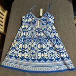 Alice + Olivia  Melvina Tie-Front Gathered Babydoll Dress Photo 4