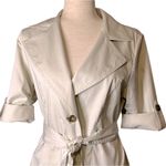 CAbi Sandy Trench Coat #777 Size 4 Cotton Spandex Blend Photo 3