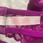 Victoria's Secret PINK Purple Lace Halter Bralette Size Medium Photo 3