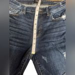 Judy Blue JB82210DK Mid Rise Distressed Dark Wash Skinny Fit Jeans Size 11/30 Photo 11