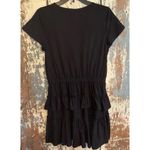 CeCe  Women’s Dress Black Tiered Ruffle Knit, size Medium Photo 1