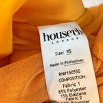 House Of CB Tibi Cutout Ruched Bodycon Mesh Midi Dress Tangerine XS Photo 8