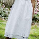Madewell Eyelet Tiered Midi white dress Photo 2