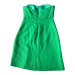 Jenny Yoo Collection Silk & Cotton Green Strapless draped Mini Dress Size 8 Photo 12
