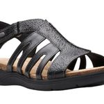 Clarks  April Belle Black Leather Sandals
US Size Womens 12 / Eur 44 New w/o Tag Photo 2