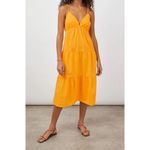 Rails Avril Tiered Midi Dress in Marigold Size Small Gently Used Resortwear Photo 1