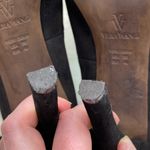 Vera Wang black suede bow accent pumps heels stilettos platform size 9M 4.25” Photo 7