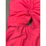 Cupshe NWT  One Shoulder Cutout Swimsuit Pink Twist Front One Piece Lined M Photo 6