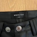 White Fox Boutique  - Faux Leather Flare Pants in Black Photo 2