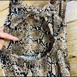Waimea Jumpsuit Gaucho Snakeskin Size Medium Tan Photo 6