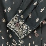 Quacker Factory Beaded Paisley Black and White Shirt Jacket Size Small Medium Photo 10