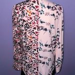 Boutique NEW  Pink Printed Surplice Blouse Photo 8