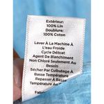 Talbots Linen Midi Sleeveless Dress Size 16 Blue Beachy Coastal Preppy Lined Photo 7