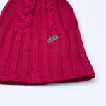 Nike Women's NSW Cable Knit Magenta Beanie Photo 1