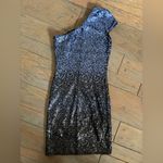 Dress the Population  Sequin dress blue size small New Year's Eve Holiday Sparkle Photo 3