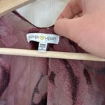 Woven Heart Velvet burnout sheer floral rose cape kimono dark floral Photo 3