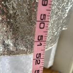 H&M Elegant Sequin Wrap Dress in Silver Photo 6