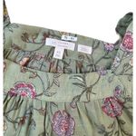 LC Lauren Conrad Green Floral Long Sleeve Top Women Size XS | 46-40 Photo 3