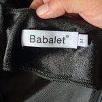 Babalet Velvet‎ Dress Long Sleeve V Neck Ruched Bodycon Wrap Evening Dress M Black Size M Photo 7