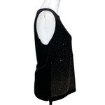 Vintage 90s NWT Black Velvet Gold Beaded Going Out Top. M/L. Fairy Whimsigoth Size L Photo 5