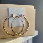Jessica Simpson Gold Hoop Earrings Photo 0