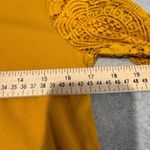 Anthropologie Top Womens S Marigold Yellow Cotton Crochet Sleeves Boho Country Photo 11