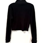 Aerie Blizzard Waffle Mockneck T-Shirt Womens Large Black Cropped Preppy Classic Photo 10