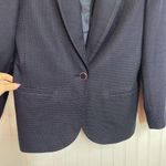 Le Suit  Women’s Navy & White Single Breasted One Button Blazer Size 12 Corporate Photo 2