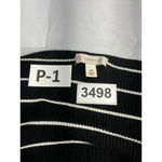 Womans DB Size 2x Navy White Stripe Pullover Long Sleeve Sweater Photo 2