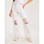 Dr. Denim Echo Wide Leg Jeans in White Ripped 25/32 New Womens Denim Pants Photo 9