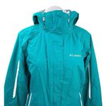 Columbia Interchange Blue Zip Up Hooded Hoodie Windbreaker Rain Coat Jacket Sz M Photo 2