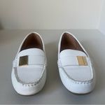 Calvin Klein  White Gold Leather Loafers  Size 8 Photo 7