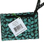 Vera Bradley BRAND NEW Ladies  Shower Vines Euro WALLET NWT ~ Brown & Teal Green Photo 2
