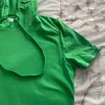 Missky green hoodie kangaroo pocket cotton sweatshirt dress, size L athleisure Size L Photo 10