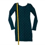 Forever 21 Long Sleeve Mini Bodycon Dress S Rhinestone Studs Glam Holiday Party Photo 5