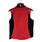 Pearl Izumi Pearl‎ Izumi Vintage Women's Medium Red Black Bicycling vest Full Zip Reflective Photo 3