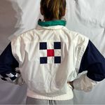 London Fog  vintage women’s size medium white, red and green jacket Photo 1