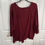 Absolutely Famous  maroon 3/4 sleeve knot sleeve size 3XL Photo 6