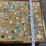 Gold Glitter Stone Clutch Evening Box Handbag Shoulder Handbag Photo 7