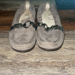 AGL Attilio Giusti Leombruni Metallic Suede Loafers Gray Size 6.5 Photo 1