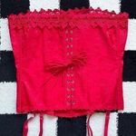 Frederick's of Hollywood Frederick’s of Hollywood Red Corset Top M Photo 1