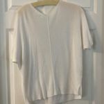 Lou & grey  white short sleeve light weight sweater, small Photo 4