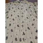 Judy Bond Blouse Paisley Sheer Size 12 Retro 70s 80's Buttons Designer Career Photo 11