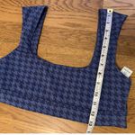 Aerie NWT Offline by Houndstooth Sport Bra In Blue Size L Photo 5